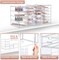 Sorbus 20 Drawers Acrylic Organizer for Makeup, Organization and Storage, Art Supplies, Jewelry, Stationary - 4 Pcs Clear Stackable Storage Drawers